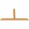 Ekena Millwork Portland Timber Gable Bracket, Western Red Cedar, 48"W x 28"H x 1 1/2"D x 3 1/2"F, 14/12 Pitch GBW048X28X0204POR00SWR - alternate 3